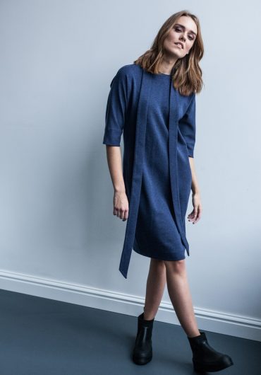 Dress SOLID BLUE