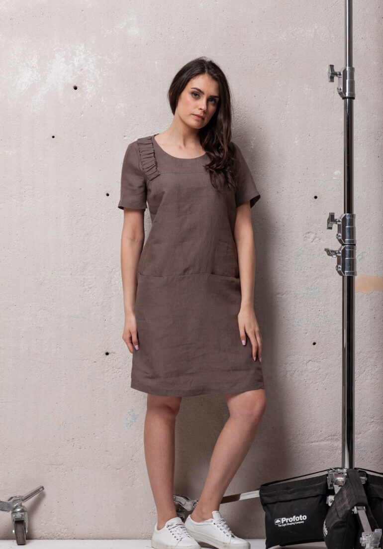 Suknelė LINEN WRINKLE - Image 2