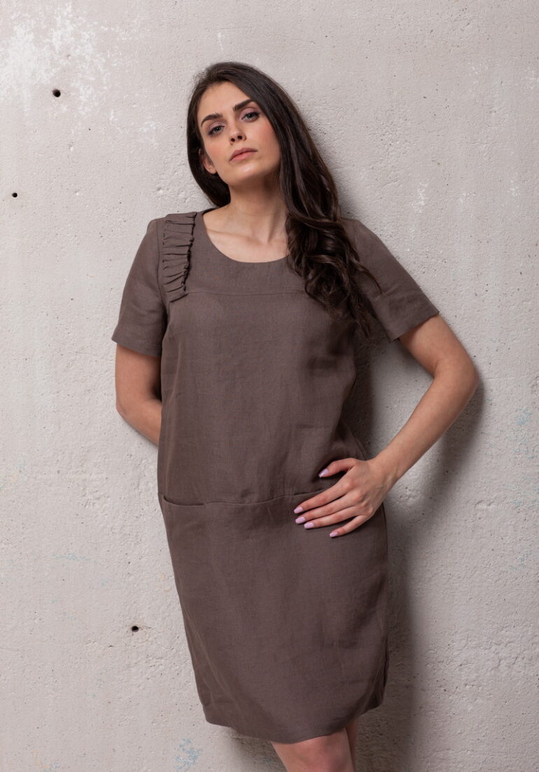 Suknelė LINEN WRINKLE - Image 3