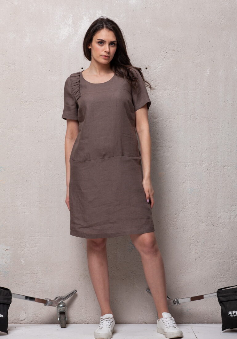 Suknelė LINEN WRINKLE - Image 4