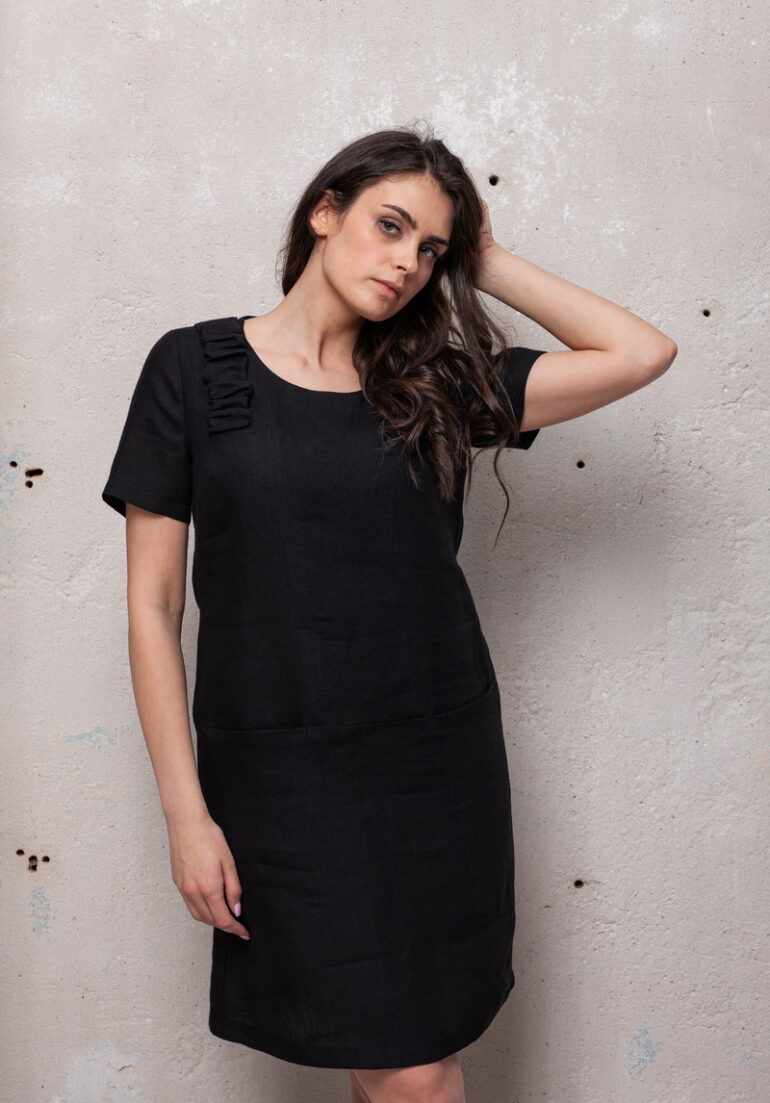 Suknelė LINEN WRINKLE - Image 3
