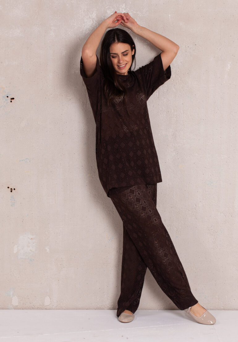 PANTS OPENWORK BROWN - Image 3