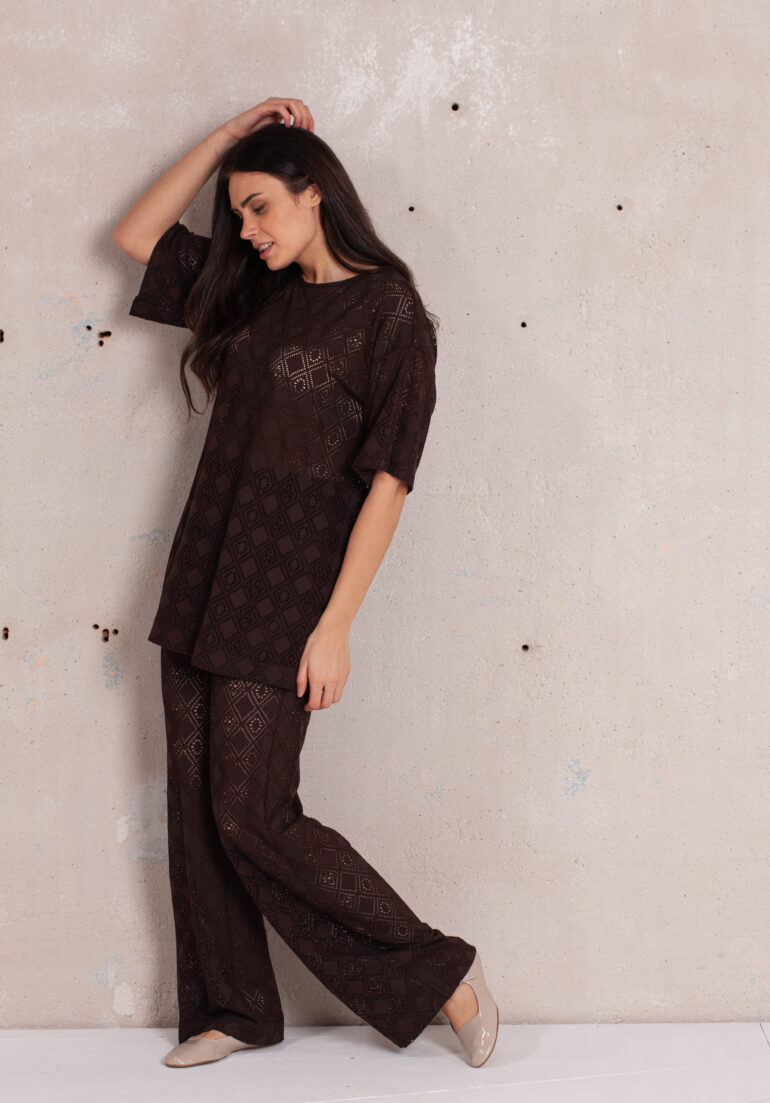 PANTS OPENWORK BROWN - Image 4
